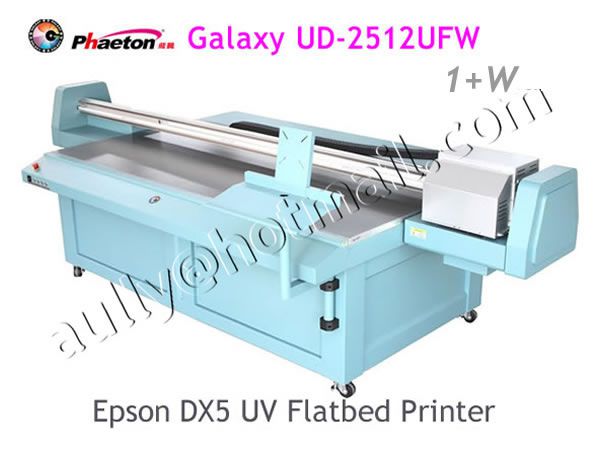 Phaeton Galaxy 2.5M UV Flatbed Printer UD-2512UFW CMYK+W