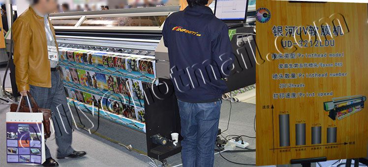 Phaeton UV Printer Galaxy UD-3212LDU for Printing on Ceiling Soft Film