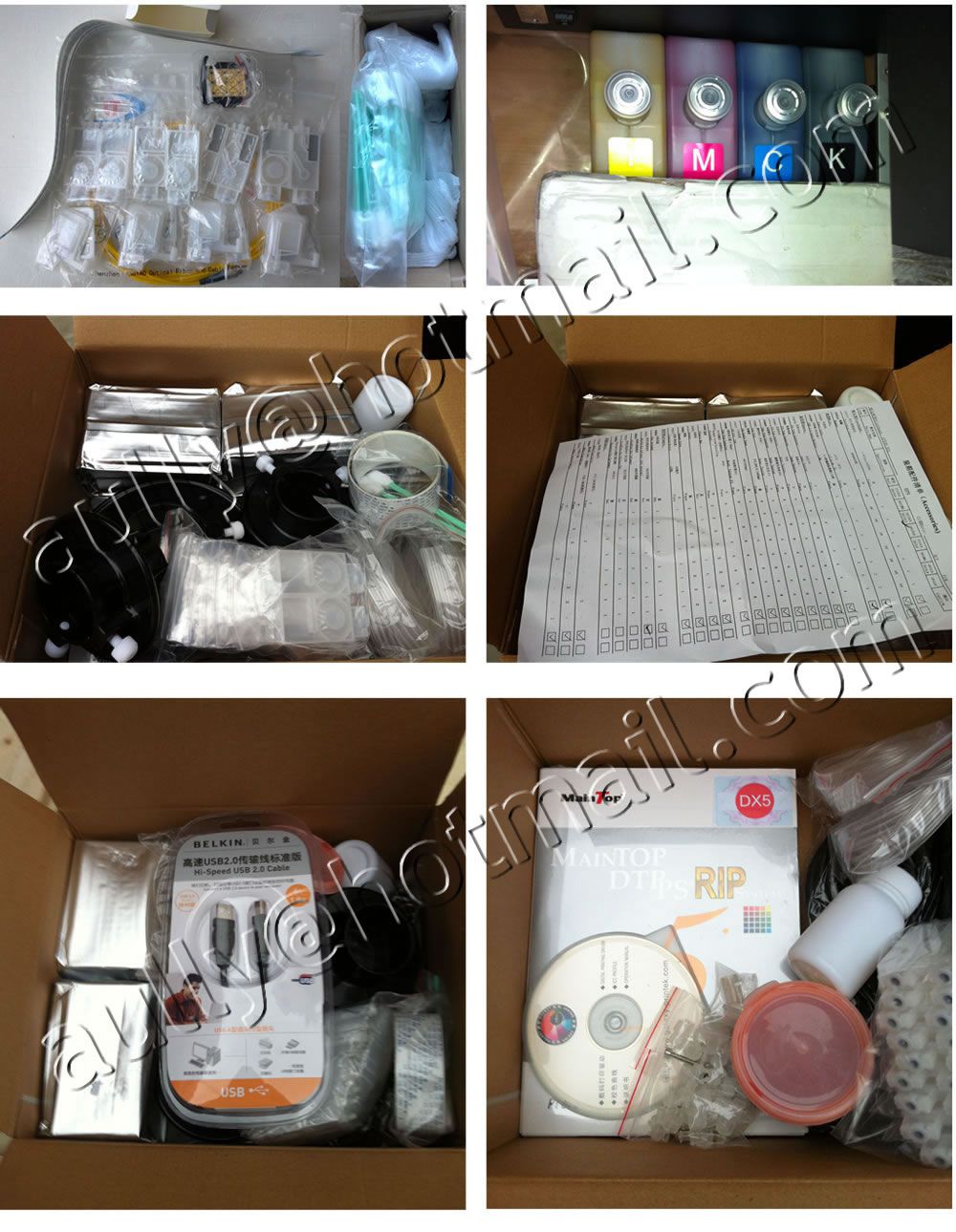 AS131030CO(4 sets Galaxy Printer & Parts) to Colombia