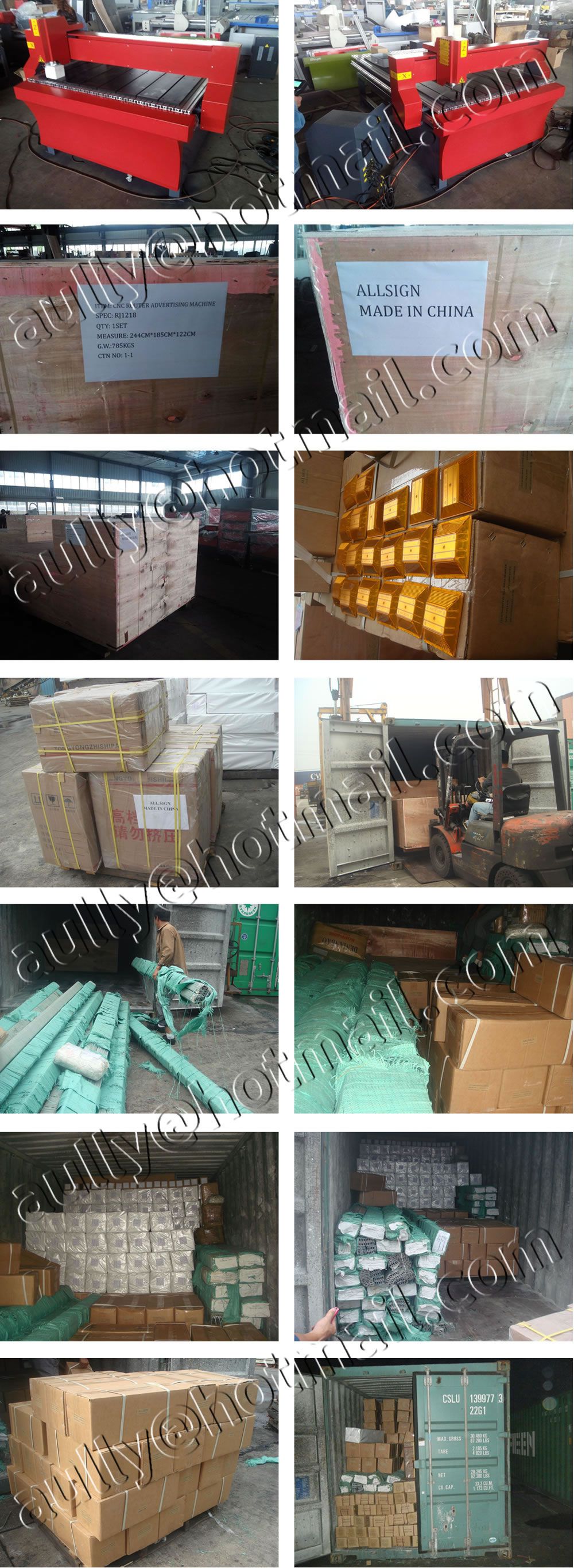AS140219KW(Container 2: Engraving machine / Victor Transformer / LED Module / Road Marker) to Kuwait