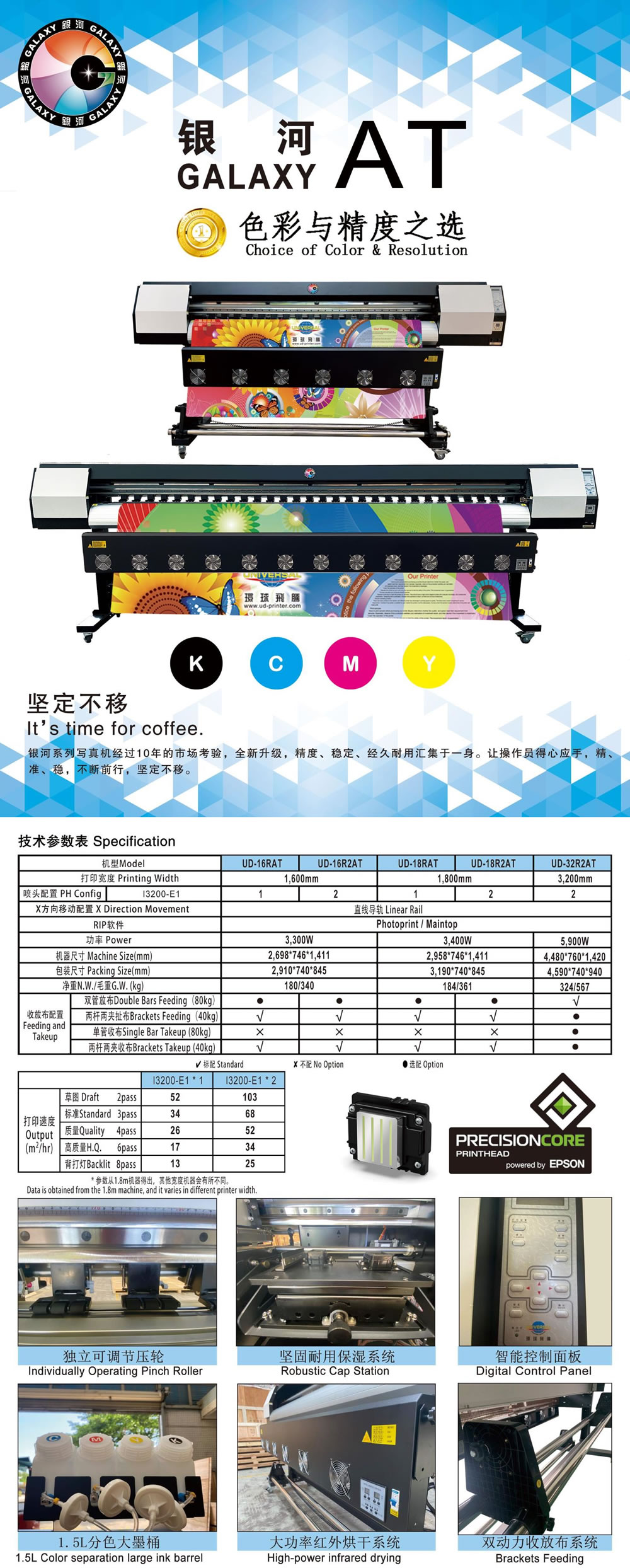 Galaxy UD-32R2AT ECO Solvent Printer